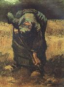 Vincent Van Gogh peasant Woman Digging (nn04) Sweden oil painting artist